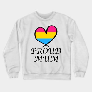 Proud Mum LGBT Gay Pride Month Pansexual Flag Crewneck Sweatshirt